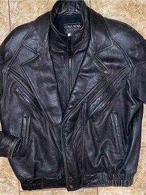 Vintage Cosa Nova Men’s Leather Jacket